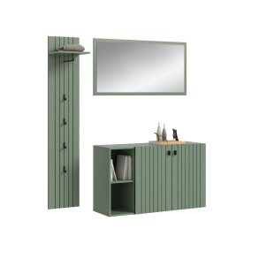 Station Garderobenm�bel Set staubgr�n.