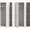 Darwin Kleiderschrank 6 T�ren wei�.