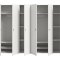 Darwin Kleiderschrank 6 T�ren wei�.