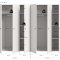 Darwin Kleiderschrank 6 T�ren wei�.
