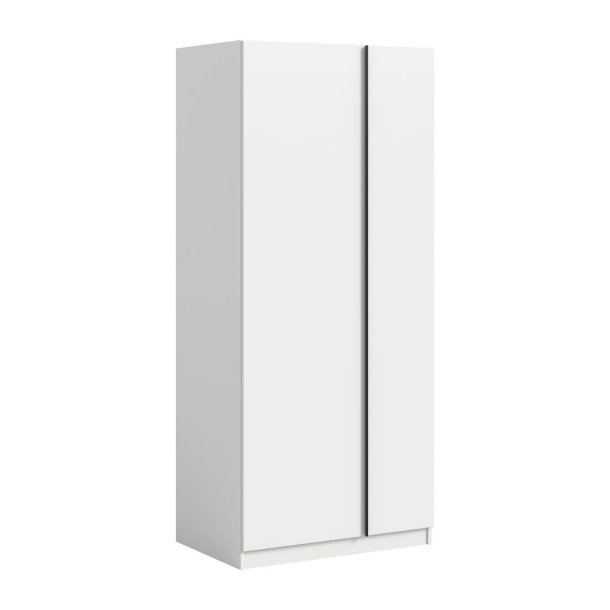 Oakland armoire de rangement 2 portes blanches.