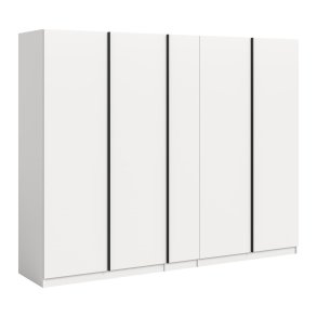 Oakland szafa 5 drzwi białe.