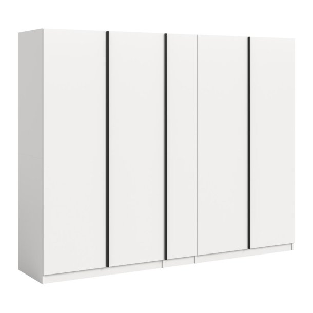 Oakland szafa 5 drzwi białe.