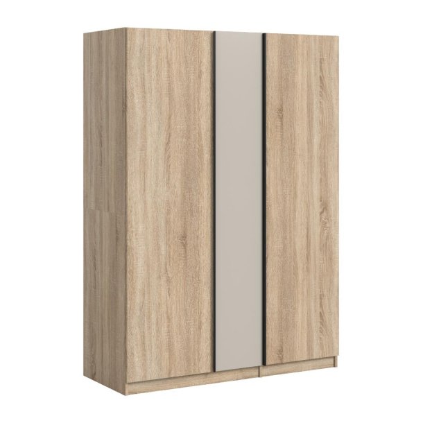 Oakland szafa 3 drzwi dekor dąb, dekor kaszmir.