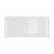 Skylight sknk 4 lger, 1 skuffe inkl. lys hjglans hvid,glas gr,hvid.