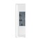 Skylight Vitrinenschrank 1 Tr mit Licht Hochglanz wei,Glas grau,wei.