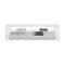 Skylight sknk 1 klaffdrr, 2 hyllor med ljus hgglans vit,glas gr,vit.