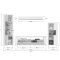 Skylight reol system 4 dele inkl. lys hjglans hvid, hvid, glas gr.