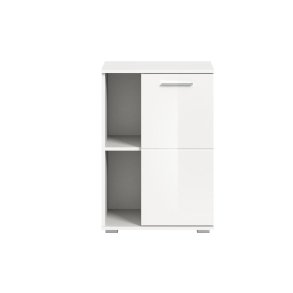 Prego szafka na buty 1 drzwi, 2 magazyn wysoki połysk biały,biały.