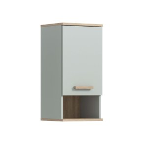 Star badrumssk�p v�ggmonterad, 1 lucka, 1 hylla ljusgr�n.