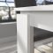 Titan spisebord 160/200 cm inkl. tillgsplade hvid.