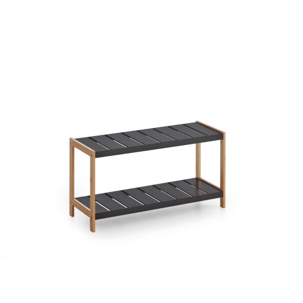 Karin Schuhschrank 1 Regalboden schwarz, Bambus.