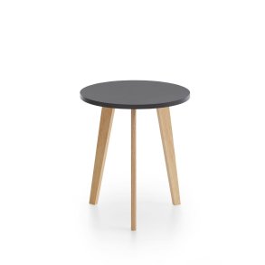 Karin Couchtisch Beistelltisch Kiefer Dekor, schwarz.