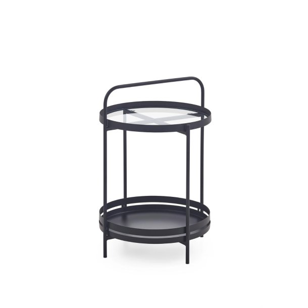 Karin Couchtisch Beistelltisch 1 Regalboden schwarz.