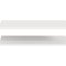 Karin 2 luźne półki 78x48 cm białe.