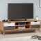Scandik TV mbel 4 skuffer, 1 hylde honning,hvid,gr.
