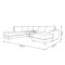 Nordic U-soffa v�nster ljus beige.