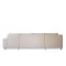 Nordic U-sofa venstrevendt lys beige.