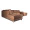Nordic U-sofa venstrevendt cognac farvet lder.