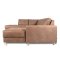 Nordic U-sofa venstrevendt cognac farvet lder.