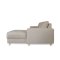 Nordic sofa med sjeselong hyrevent lyse beige.
