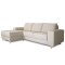 Nordic sofa med sjeselong venstrevent lyse beige.