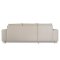 Nordic sofa med sjeselong venstrevent lyse beige.
