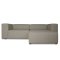 Heaven sofa med chaiselong hjre, venstrevendt gr sand.