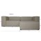 Heaven sofa med chaiselong hjre, venstrevendt cognac farvet lder.