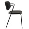 Zed Dan-Form matstol med armstöd svart.