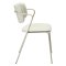 Zed Dan-Form Esszimmerstuhl mit Armlehnen PU-Kunstleder weiß.