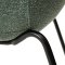 Zimmer Dan-Form matstol med armstöd bouclé grönaktig.