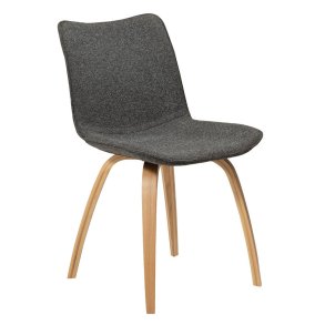 Glee Dan-Form matstol bouclé mörkgr.