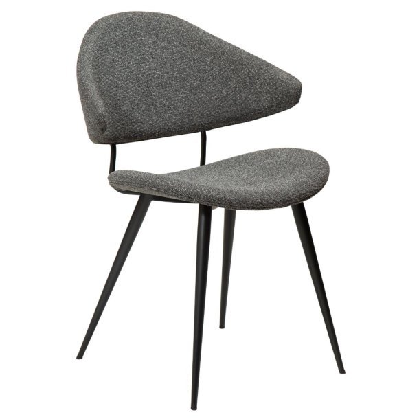 Napoleon Dan-Form matstol med armstöd bouclé mörkgr.