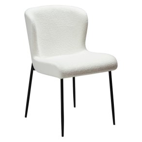 Glam Dan-Form matstol bouclé vit.