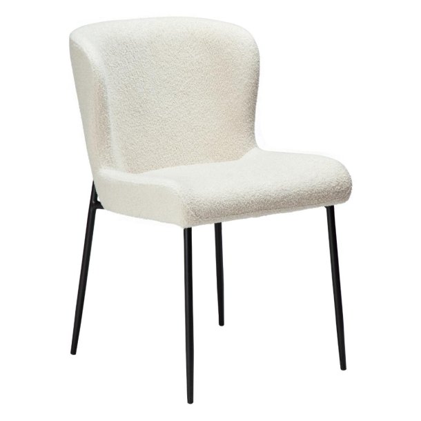 Glam Dan-Form matstol bouclé vit.