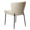 Glam Dan-Form matstol bouclé beige.