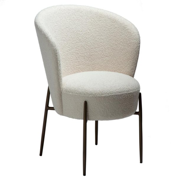 Orbit Dan-Form matstol bouclé vit.