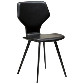 S.I.T Dan-Form spisestuestol PU kunstlder sort.