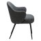 Bae Dan-Form matstol med armstöd bouclé mörkgr.