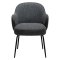 Bae Dan-Form matstol med armstöd bouclé mörkgr.