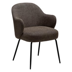 Bae Dan-Form matstol med armstöd bouclé brun.