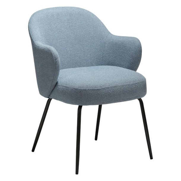 Bae Dan-Form matstol med armstöd bouclé bl.