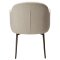 Bae Dan-Form matstol med armstöd, vridfot bouclé beige.