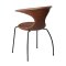 Flair Dan-Form spisestuestol gte lder brun.
