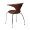 Flair Dan-Form spisestuestol gte lder brun.