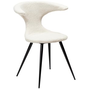 Flair Dan-Form matstol bouclé vit.