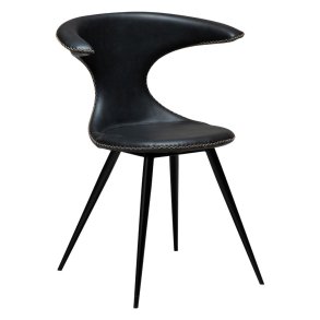 Flair Dan-Form spisestuestoler PU kunstlr svart.