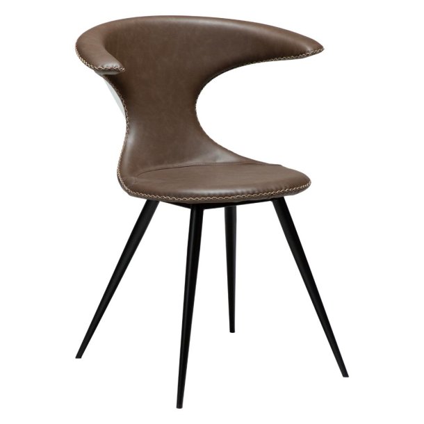 Flair Dan-Form krzesło stołowe PU skóra sztuczna brązowy.