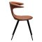 Flair Dan-Form krzesło stołowe PU skóra sztuczna w kolorze koniaku.